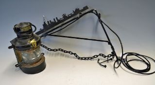 Maritime - Masthead Lamp Light measures 25cm approx comes attached with a nautical themed wall
