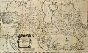 The Expedition of Alexander the Great - Map - 'Alexander's Expedition Drawn for Rollin's Antient