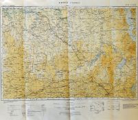 Map - Upper Congo 1935 second Edition Map published at the War Office 1919, a projection of the