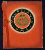 Maritime - The New Mauretania 34,000 Tons. 1935 Publication - A very impressive large 22 page