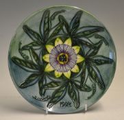 Moorcroft Pottery Year Plate 1992 limited edition 357/500, light crazing present otherwise G