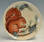 Moorcroft Pottery Year Plate 1995 limited edition 7/500 complete with certificate, crazing present