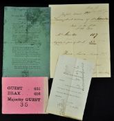 Manuscript Letter 1841 relating to M Saunders winning an election and writing to his daughters in