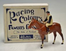 C.1940s Britains Lead Racing Colours of Famous Owners The Duke of Portland, No237, white with