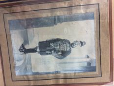 India & Punjab - Framed Photograph of the Maharajah of Patiala - A fine portrait photograph of the