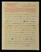 Original Letter From Concentration Camp - Dear parents I am healthy, I haven't heard from you in