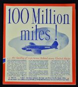 United Air Lines 1936 Time Table - An attractive 12 page time table for the airlines 