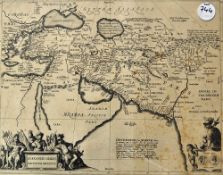 Alexander The Great Map - 'Alexandri Magni Macedonis Expeditio.' - depicting the region covered by
