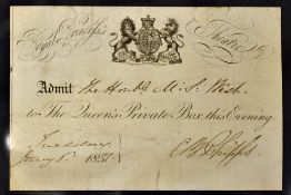 Queen Victoria's Private Box At The 