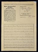 Original Letter From Women's Concentration Camp - dated May 1943 - All fine I hope you are OK,