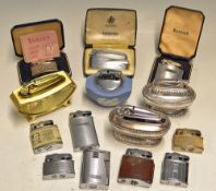 Selection of Ronson Lighters includes varying models, many loose, some with original boxes, most