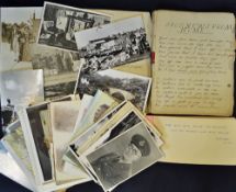 1890 Scrapbook containing melodies and cooking recipes together with 1914 Autograph Album containing