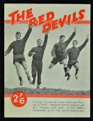 1956/1957 The Red Devils Manchester United souvenir edition of the squad attempting the treble,