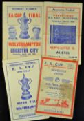 Wolverhampton Wanderers Souvenir match programmes 1949 FA Cup Final (Victor), 1951 FA Cup Semi-Final