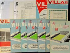 Aston Villa Reserves home v Wolverhampton Wanderers Reserves seasons 1954/1955, 1958/1959, 1959/