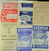 1947/1948 Wolverhampton Wanderers away football programmes to include Manchester City, Aston