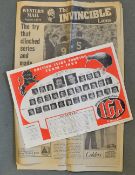 1959 British and Irish Lions rugby tour to New Zealand pictorial poster: issued with The Compliments