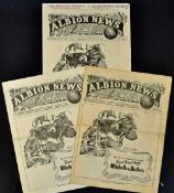 1944/1945 War League West Bromwich Albion v Wolverhampton Wanderers match programmes 25 November