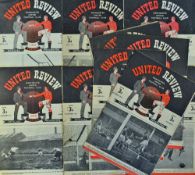 1948/1949 Manchester United home match programmes to include Huddersfield Town, Aston Villa,