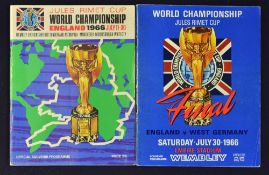 1966 World Cup Tournament programme with an autographed original World Cup Final programme. Player
