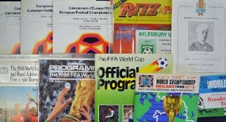 1966 World Cup Tournament programme, 1966 World Cup Souvenir (by Brooke Bond), 1982 and 1986