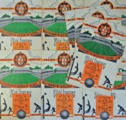 1952/1953 Wolverhampton Wanderers home programmes to include Derby County, Charlton Athletic,