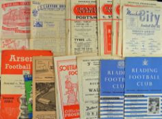 1950's football programmes: Mostly late 1950's but does include 50/1 Arsenal v Northampton FAC and