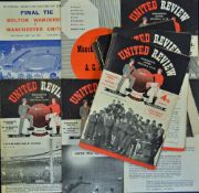 Manchester United football programme collection for 1957/1958 season to include nos. 1, 2, 3, 4,