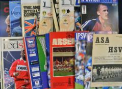 European Football Programmes: Including 1960 Hamburg v Switzerland 'A' but mostly English teams in