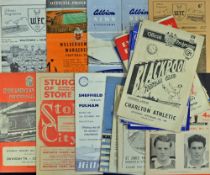 Mixed 1940/50's Football programmes: including 49/50 Blackpool v Charlton, 49/50 Port Vale v