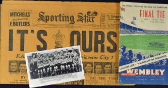 1949 FA Cup Final official match programme Leicester City v Wolverhampton Wanderers at Wembley 30