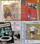 Two volumes of mixed autographs, mainly modern but earlier signatures noted, lots of individual