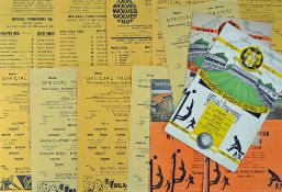 Wolverhampton Wanderers v Bolton Wanderers reserve match programmes 1948/1949, 1955/1956, 1956/1957,