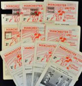 Manchester United home youth football programmes from 1962 to 1969 to include 1962/1963 Newcastle
