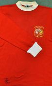 1963 Manchester United FA Cup Final match worn player shirt - UMBRO collar label, Wembley 1963