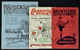 Pre-War 1937/1938 West Bromwich Albion v Wolverhampton Wanderers football programme 1938/1939