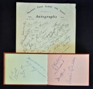 1963 Autograph book with hand signed player signatures of David Herd, Bobby Charlton, Mark