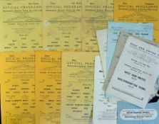 Wolverhampton Wanderers FA Youth Cup programmes to include homes 1957/1958 Leicester City,