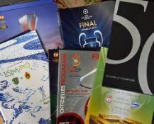 Good collection of European Final football programmes from the 1970's onwards. Also includes some