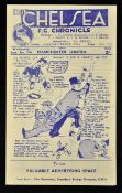 1946/1947 Chelsea v Manchester United 4 September 1946, gatefold programme. Very Good.