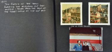 Fine 1977 Liverpool FC Photograph Album with snaps of the players in training/relaxing (private