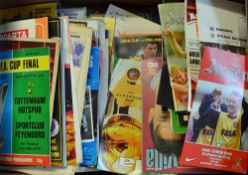 Assorted Foreign Football Programmes against British Opposition including 1967 Tottenham Hotspur v