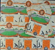 1954/1955 Wolverhampton Wanderers home league football programmes - complete season including