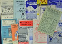 1961/1962 Final league season of the original club Accrington Stanley away match programmes