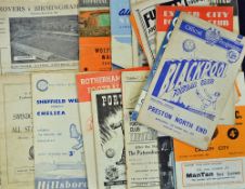Mixed 1940's/50's Football Programmes: including 47/8 Exeter v Walsall, 50/1 Doncaster v Birmingham,