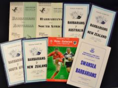 Barbarians Rugby Programmes - a Classic Package: the original clash v Australia 1948 (won); v S