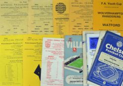 Wolverhampton Wanderers FA Youth Cup programmes to include homes 1957/1958 West Bromwich Albion