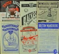 1952/1953 Wolverhampton Wanderers away league programmes to include Blackpool, Bolton Wanderers,