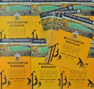 1963/1964 Wolverhampton Wanderers home league programmes full season including v West Ham United (