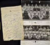 Arsenal official b & w team squad photographs for 1959/1960 and 1960/1961 (David Herd last two